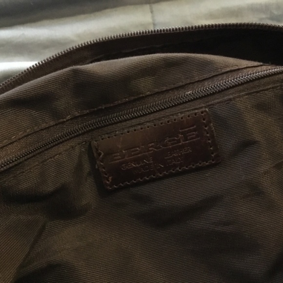 Vintage Brown and Black Leather Laptop Computer Case/Oversized Handbag - Picture 4 of 5